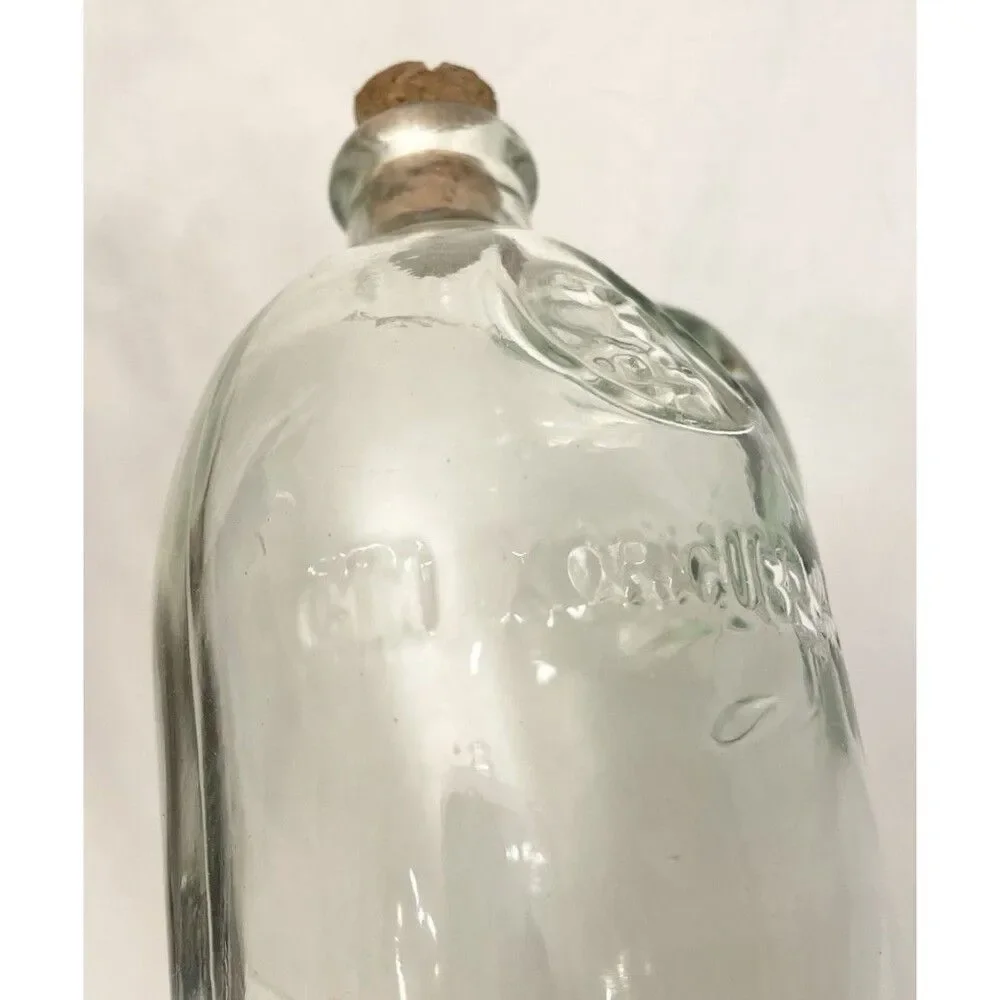 Vintage Gin Xoriguer-Mahon Menorca Bottle Clear Handle Collectable Jug Bottle